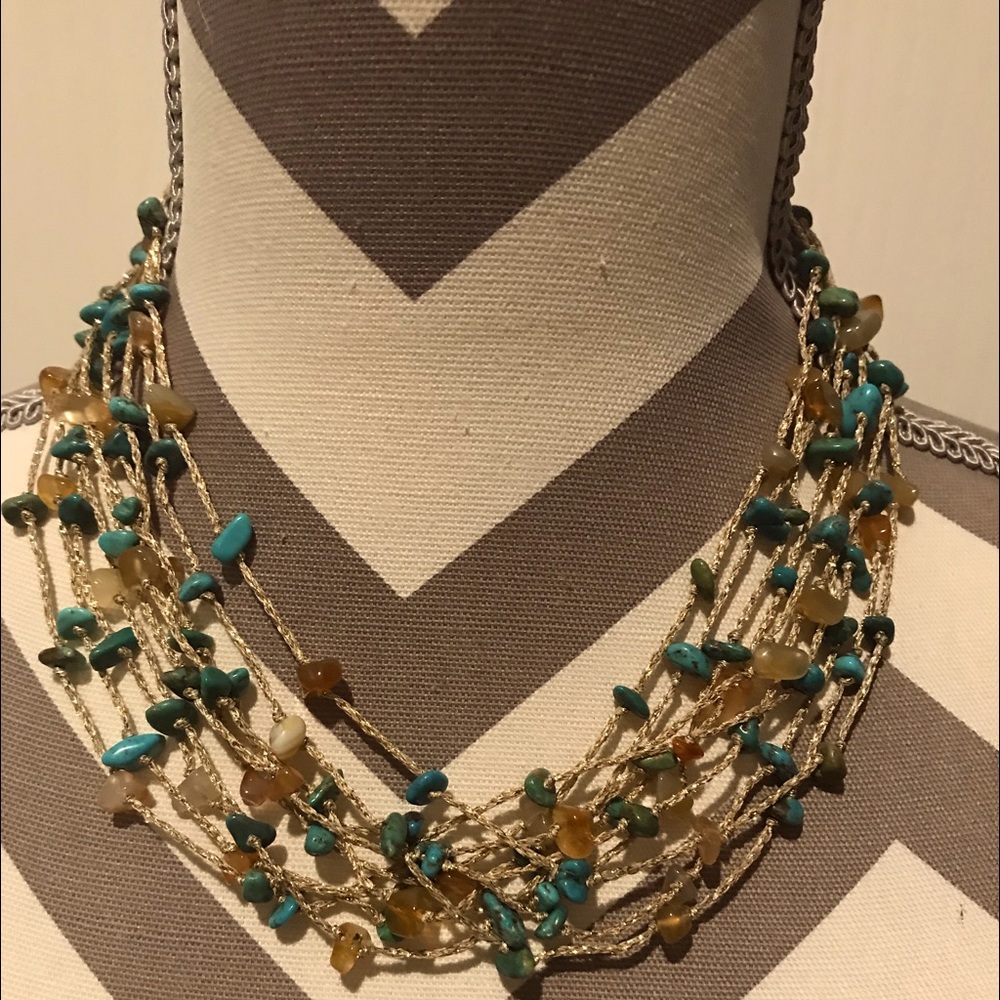 Price reduced! Unique turquoise necklace